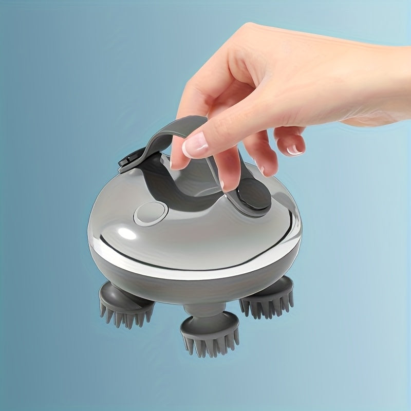 1 dona Elektr Skalplar Massajchi, 8 ta olib tashlanadigan massaj panjalari bilan portativ qayta zaryadlanadigan, 3 tezlik rejimi, Ayollar, Erkaklar, Uy hayvonlari uchun ideal sovg'a.