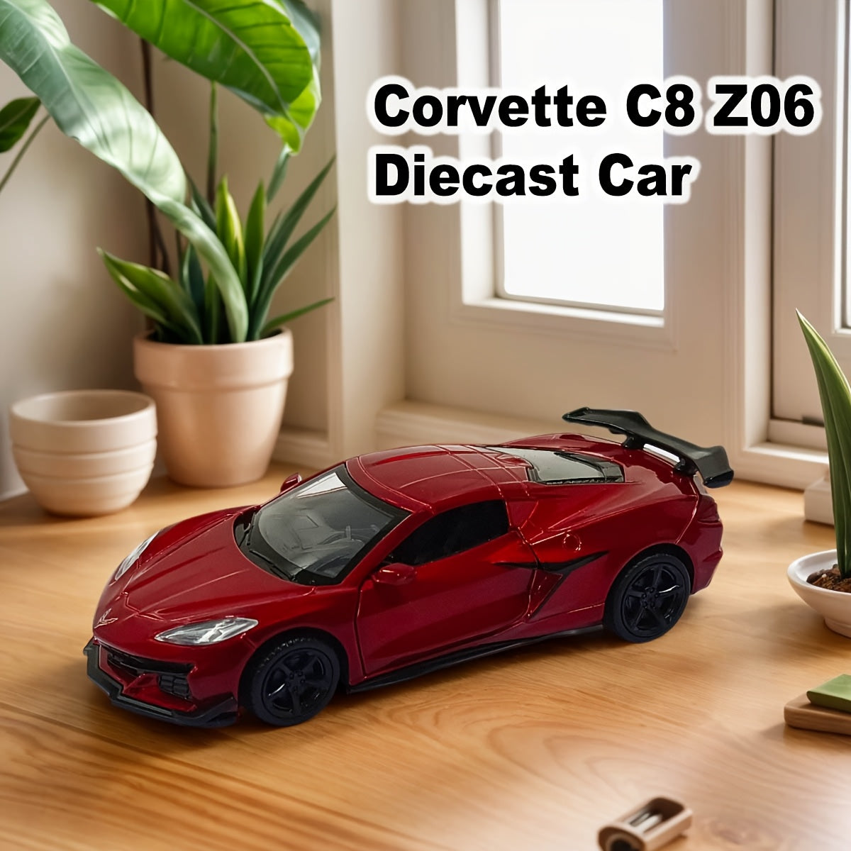 Adult Alloy Diecast Model Car 5-Inch Blue Coronavirus Z06 Collectible