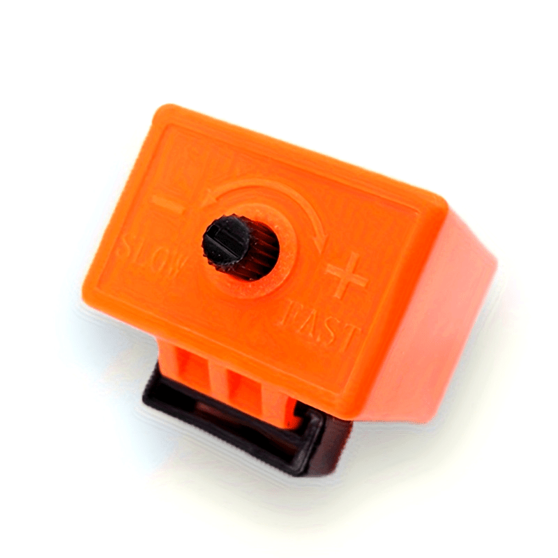 Relé de motocicleta LED ajustable de 2 pines, duradero, con terminales de ABS naranja y negro