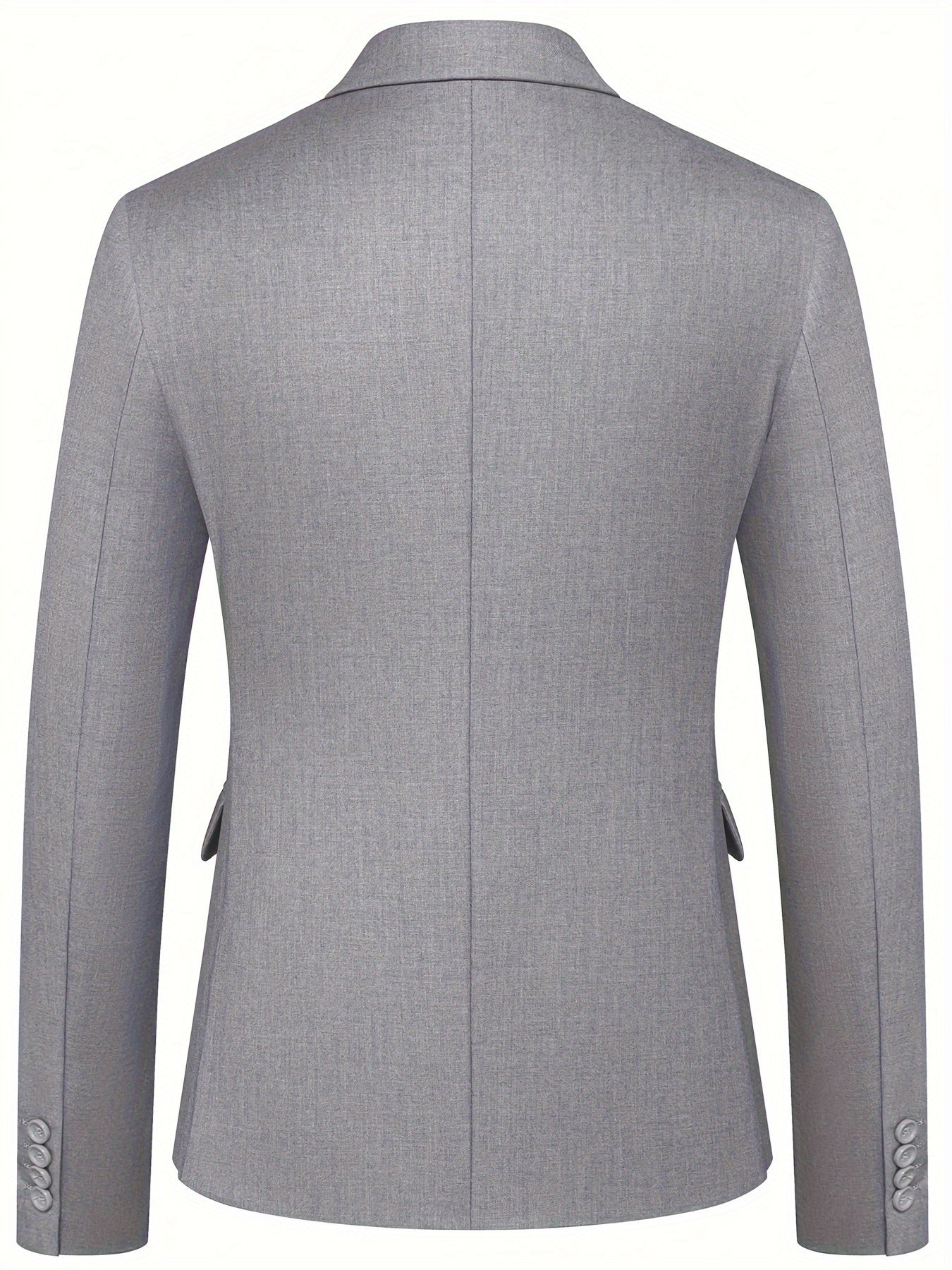 Мужской деловой костюм с узким кроем, 3 предмета, полиэстер, вискоза, однотонная эластичная ткань