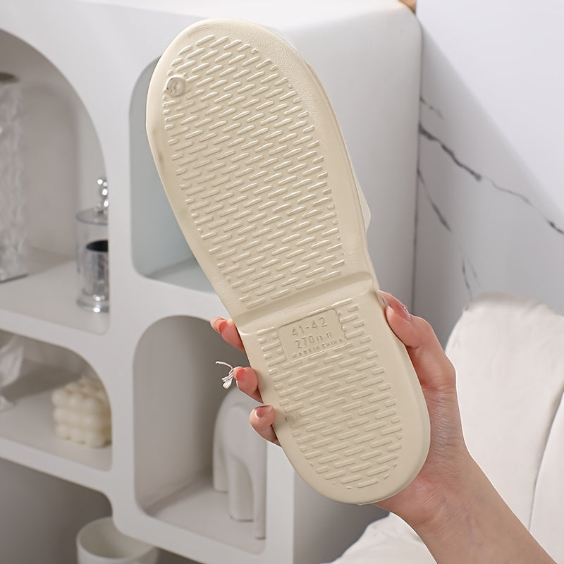 Unisex EVA Foldable Non Slip Bathroom Slippers for Travel Indoor Flat Shoes