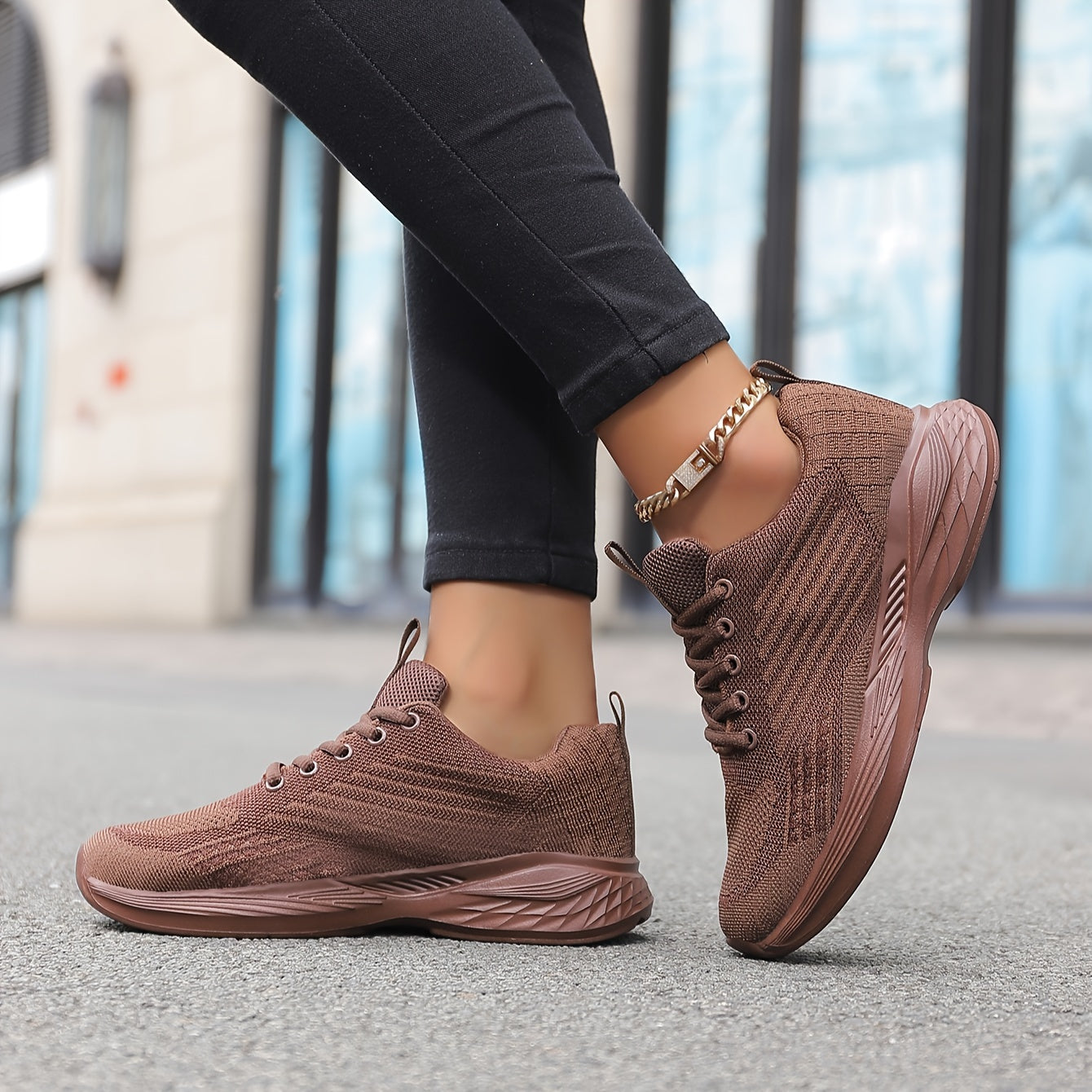 Zapatillas transpirables de mujer, casuales, de lona, con cordones, para exteriores, ligeras, de caña baja, deportivas