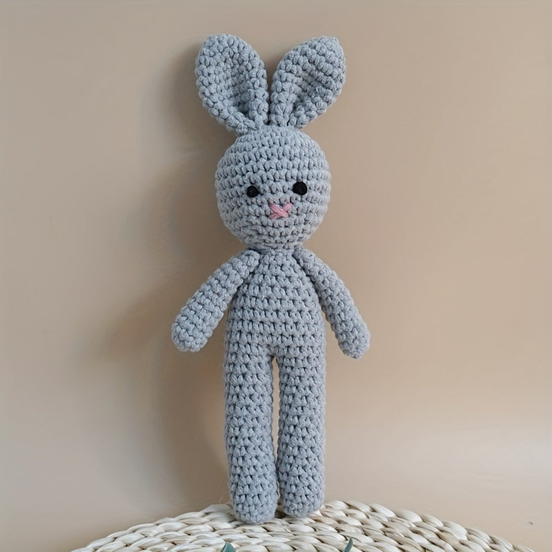 Crochet Baby Bunny Plush Toy for Infants and Toddlers