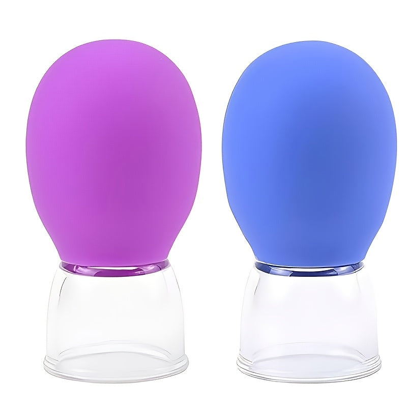 Silicone Suction Cup Facial and Head Massage Tool for Skin Tightening and Muscle Relaxation