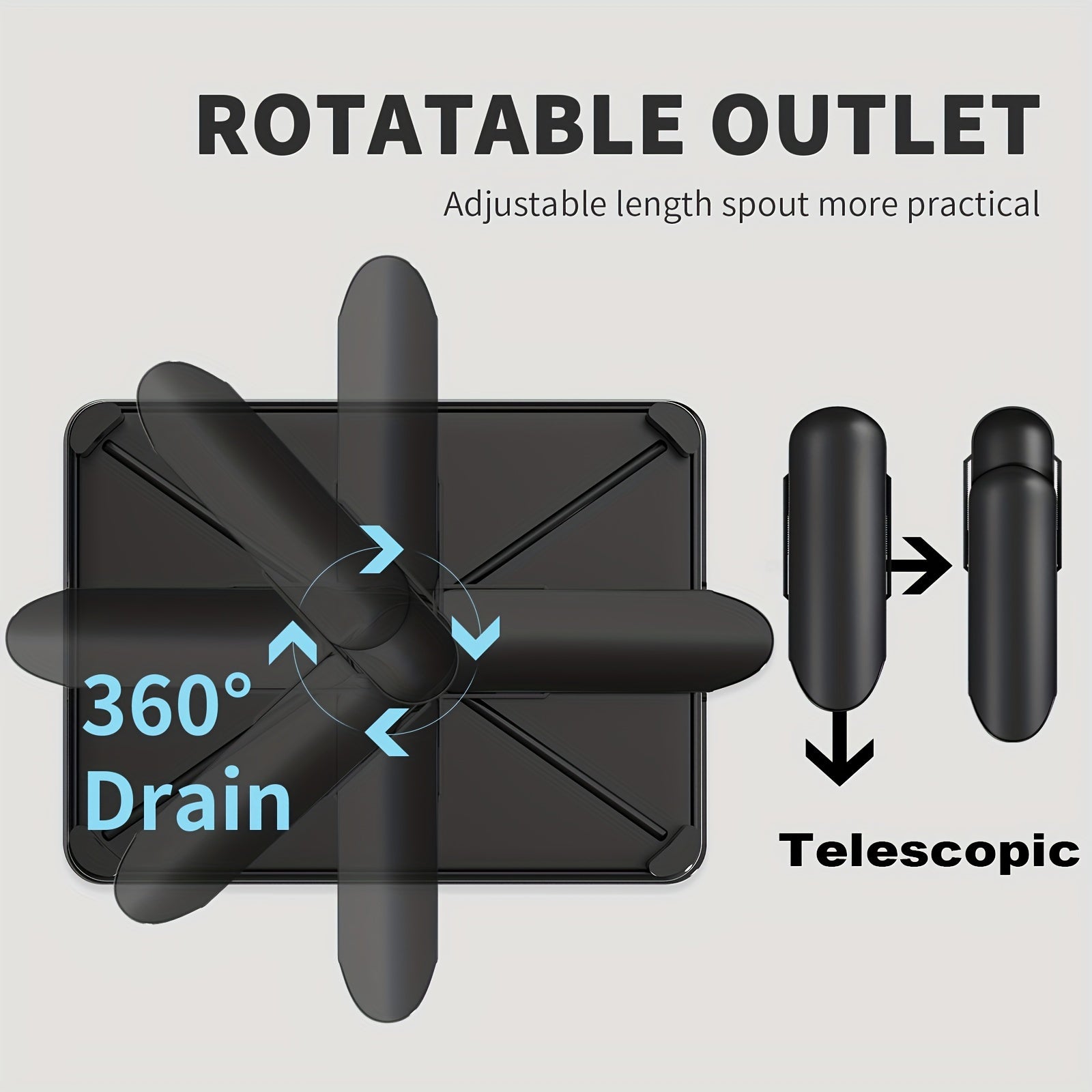 Estante de secado de platos de metal y plástico de 2 niveles con bandeja de drenaje y caddy para fregadero