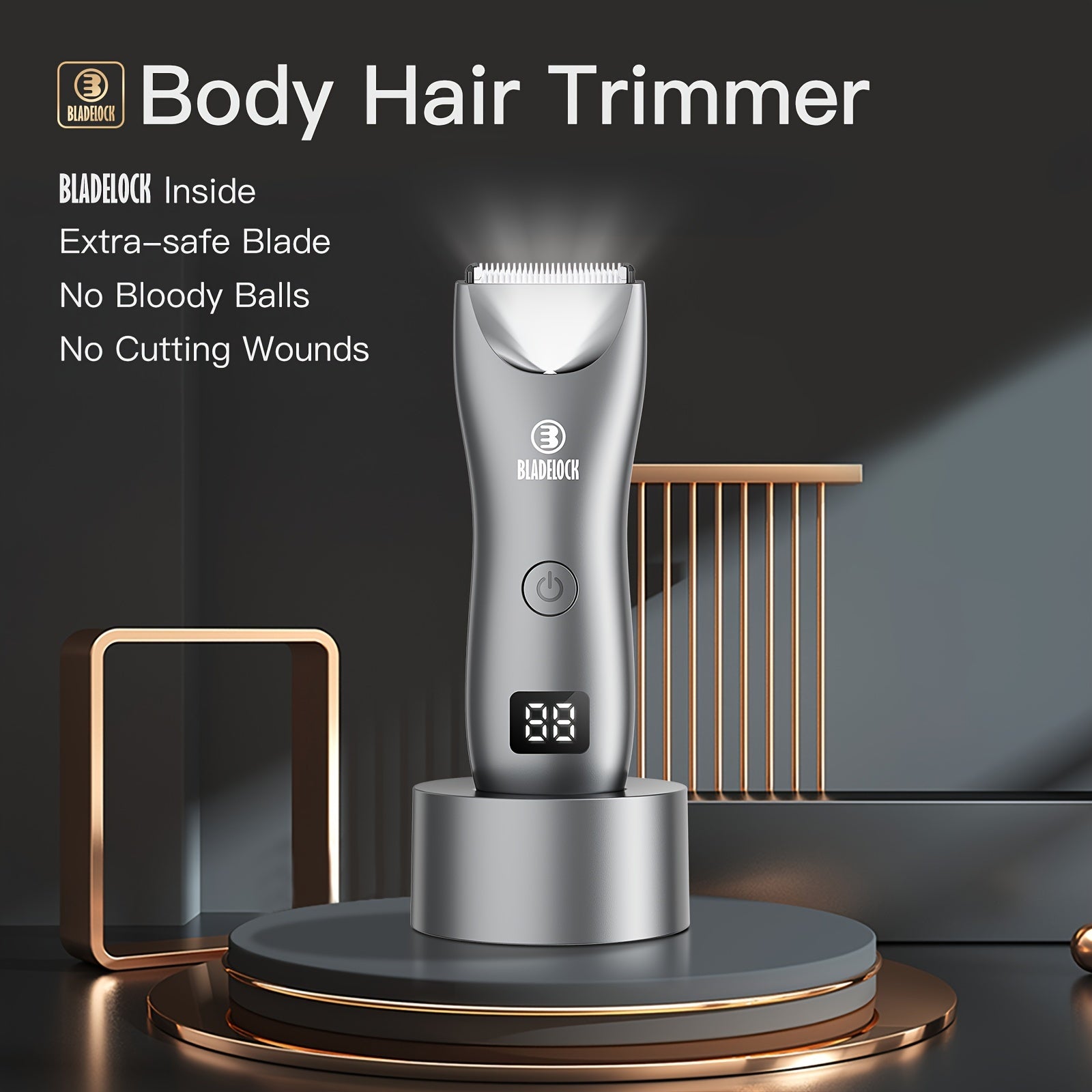 Adult Electric Body Trimmer Rechargeable USB Charging Multipurpose Velvet Finish