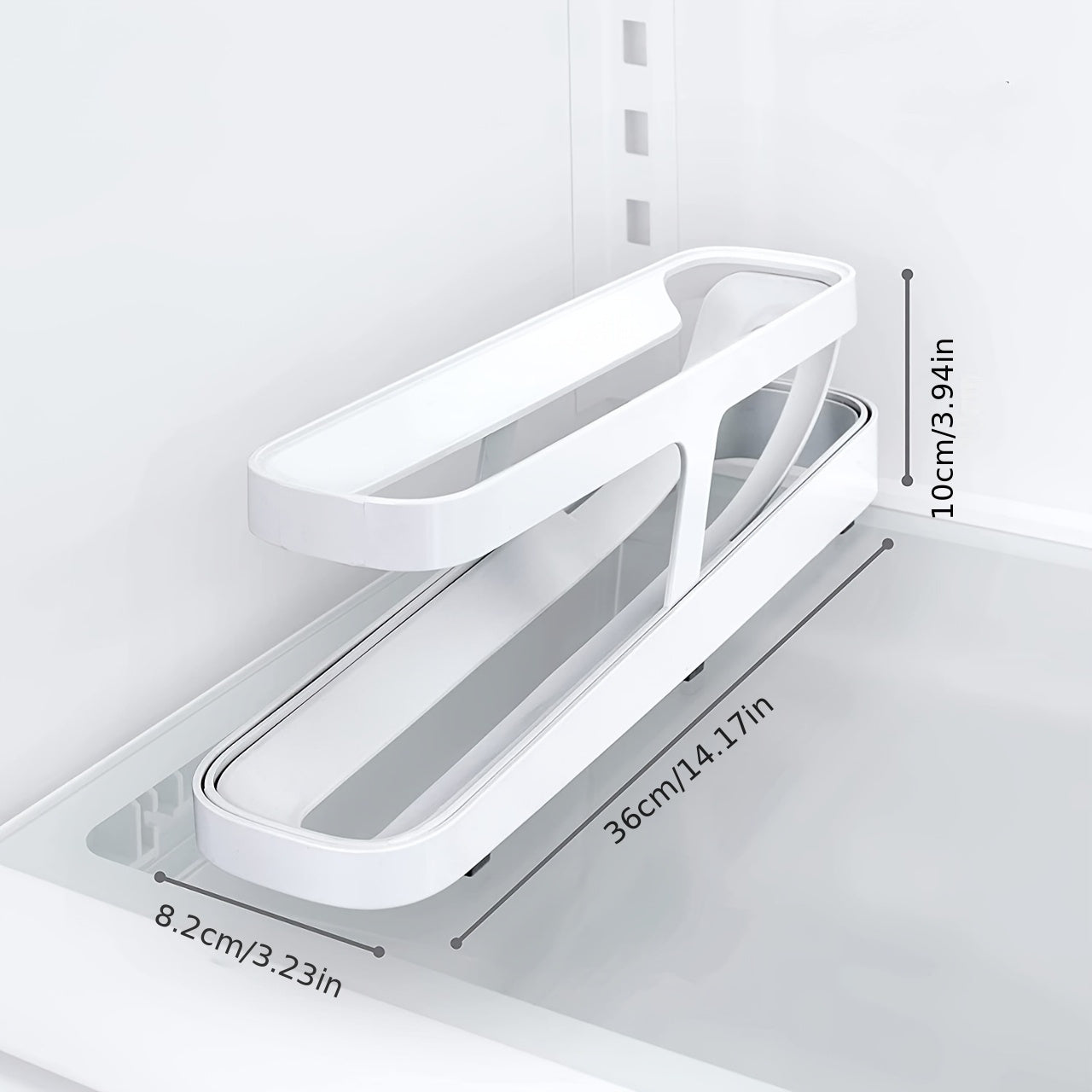 Silliq va ixcham aylanuvchi tuxum saqlash tokchasi - Zamonaviy dizayn, samarali muzlatgich va oshxona tashkiloti uchun yig'iladigan