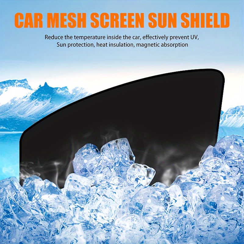 Car Window Sunshades UV Protection Heat Insulation Privacy Covers 4 Pack
