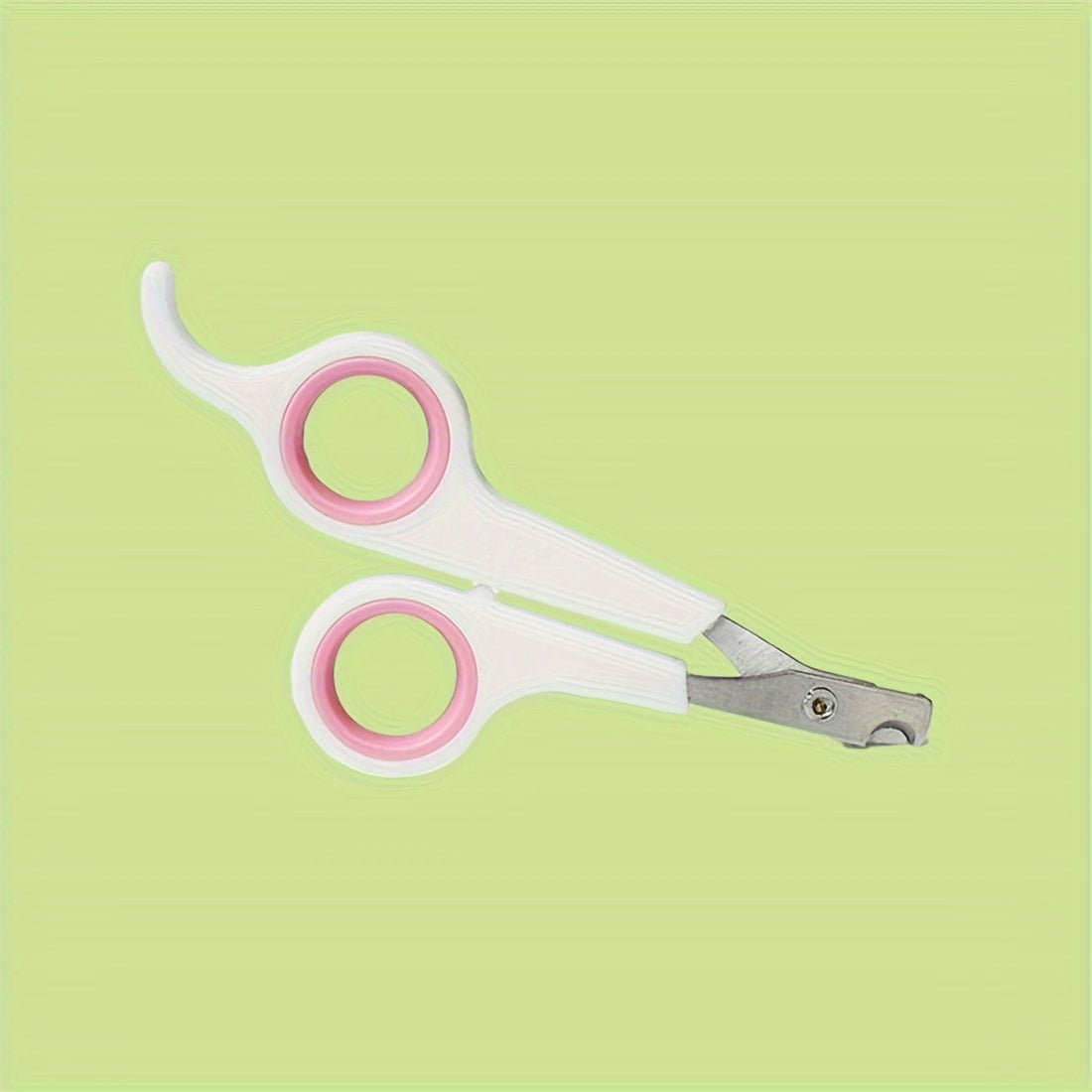 Kichik uy hayvonlari uchun qulay tutqichli zanglamas po'latdan yasalgan tirnoq kesgichlar.