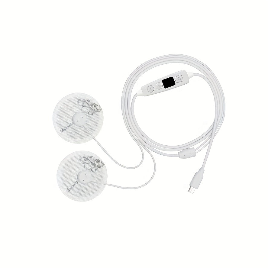 6 rejim, 8 kuch va mobil telefon quvvat manbai uchun adapter ulagichi bilan massaj yamoqi. Qo'l, son, orqa va butun tana massaji uchun mos keladi.