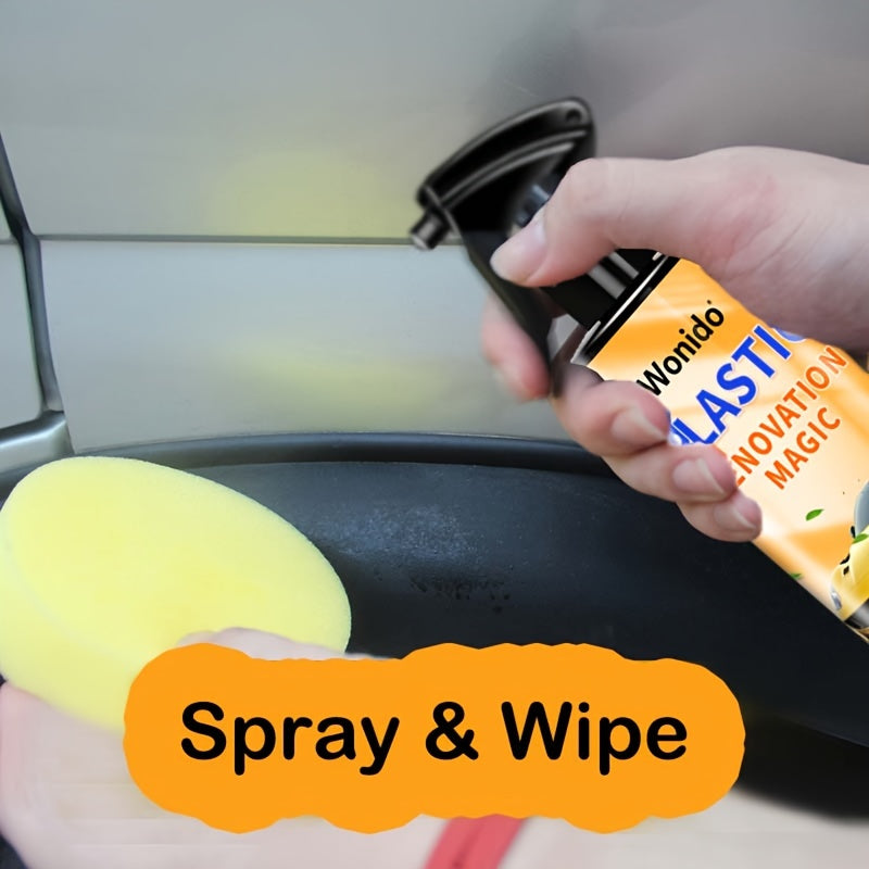 Avtomobil plastmassasi, vinil, rezina uchun plastikni tiklovchi sprej 100ml