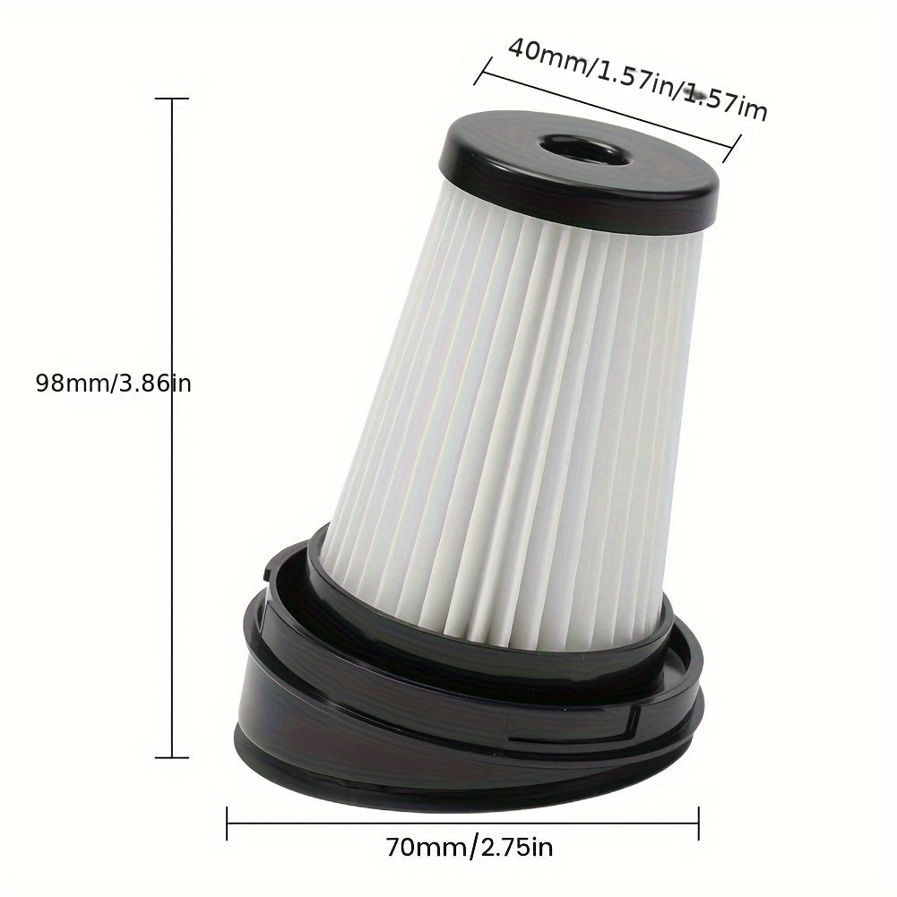 Set of 2 HEPA Filters for X-PERT160 Vacuum Cleaner White Black Rim Long-lasting