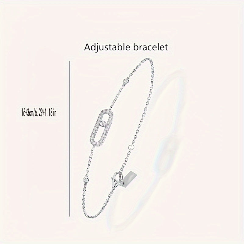 Women's Copper Bracelet with Synthetic Zirconia Elegant Jewelry for Daily Wear and Parties