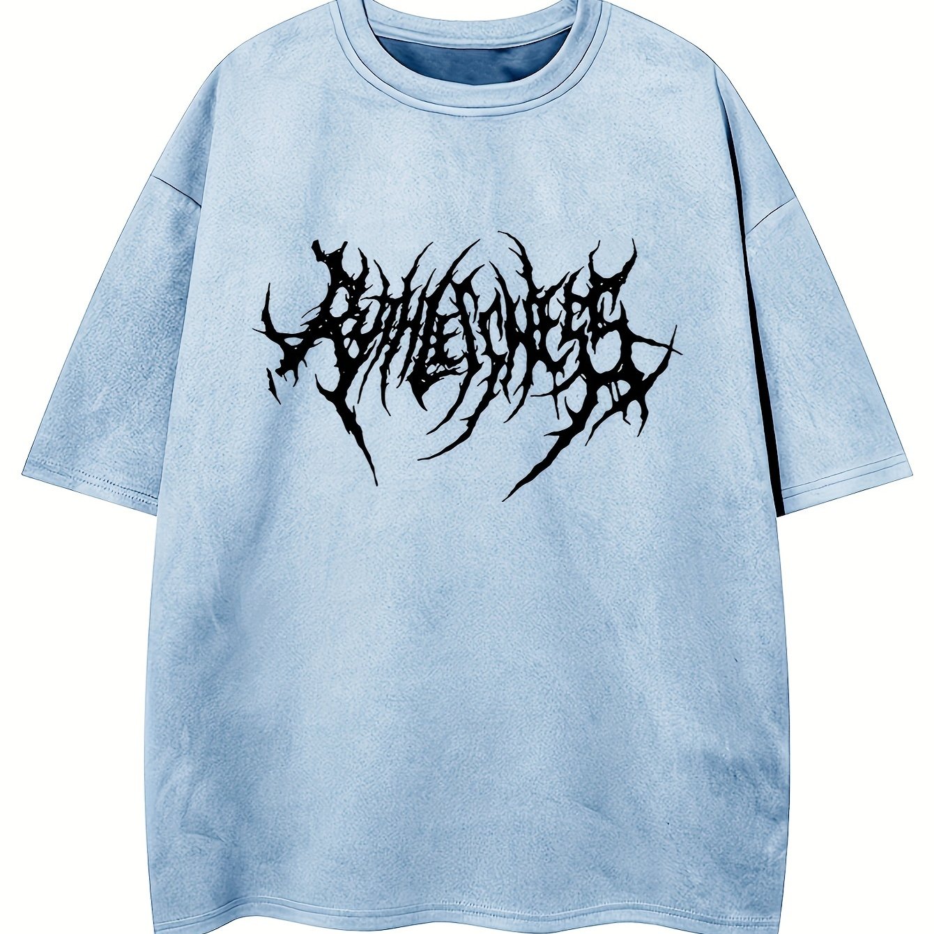 Erkaklar uchun keng geometrik naqshli futbolka, yozgi ko'cha uslubi T-shirti