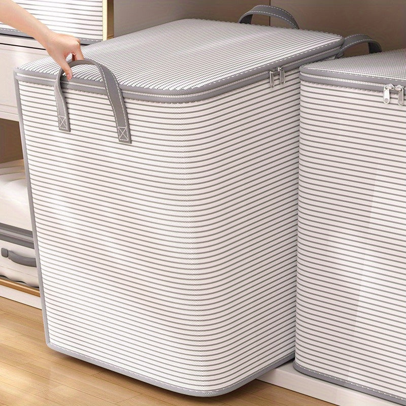 Foldable Storage Bag for Bedding and Clothing Under-Bed Organizer Large Capacity