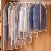 Juego de 5 bolsas de polvo transparentes para ropa, bolsas de almacenamiento ligeras con cremallera