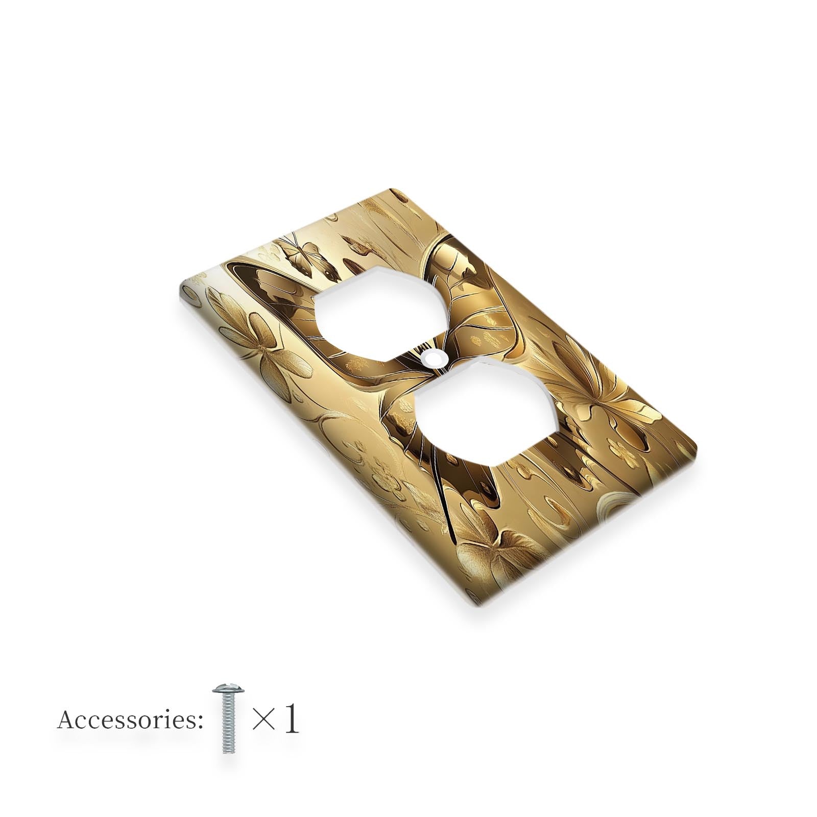 Qoplangan Kelebek Devori Plitasi - 1 yoki 2 Gang Chiqishlariga mos keladi, Yotoqxona va Oshxona uchun mukammal, Uy Yoritgichi bilan ishlaydi, PVC Material