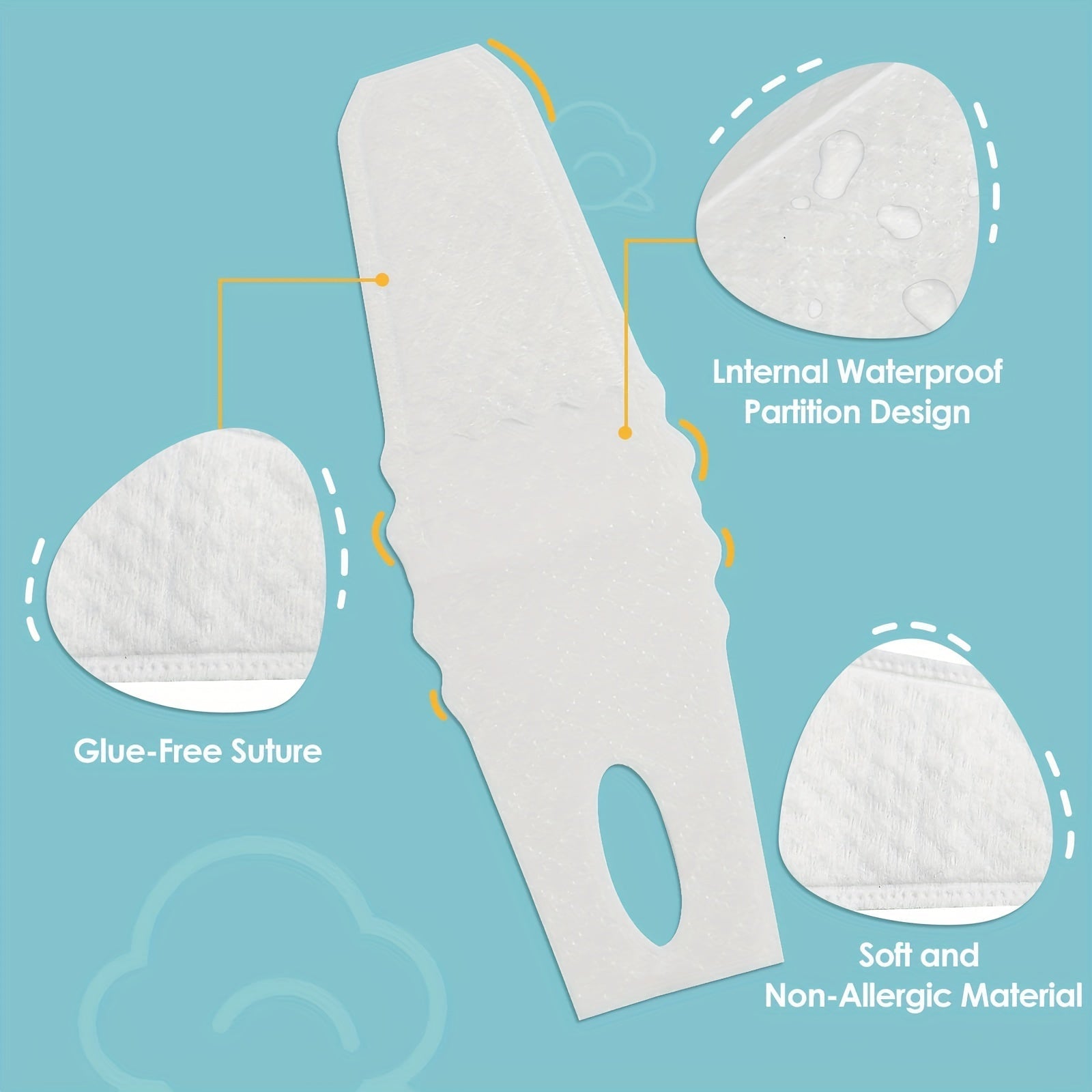 60-Pack Kids Oral Care Wipes Soft Gauze Tongue Cleaners for Children 0-36 Months