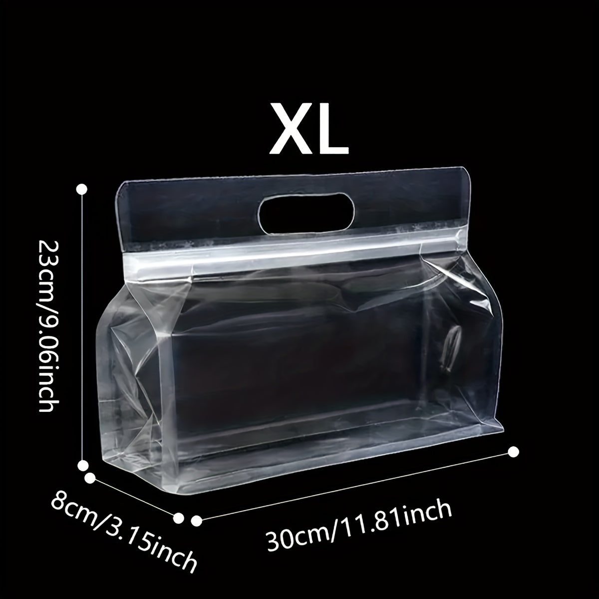 Premium Food Storage Bags Pack of 10 20 30 Leak-Proof Reusable Transparent