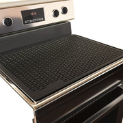 Qora Silikon Gaz pechka usti qoplamasi mato 71cm x 51cm issiqlikka chidamli shisha pechka himoyachisi