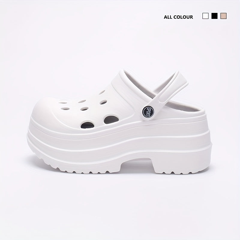 Women's Summer Garden Clogs EVA Sandals Non-Slip Breathable Beige White Black