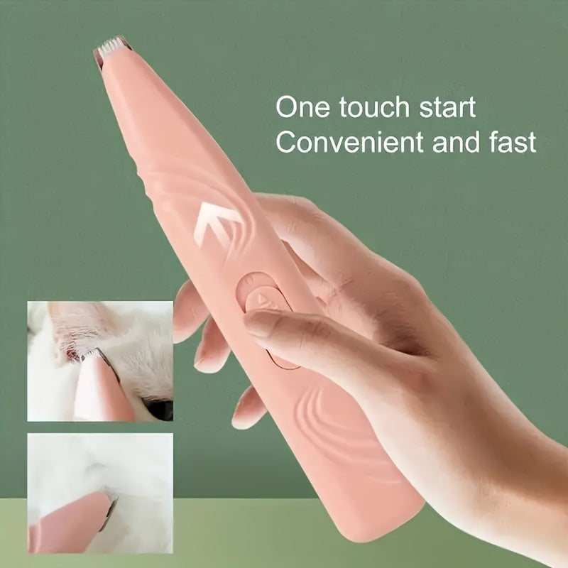 Cordless Electric Pet Grooming Scissors for Trimming Hair Around Paws Eyes Ears Face and Buttocks Low Noise