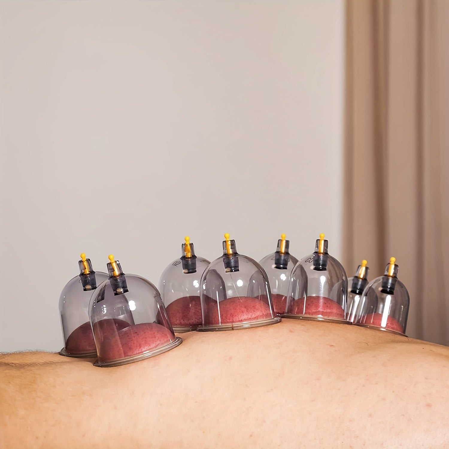 12-Piece Cupping Set with Pump and Extension Tube for Massage and Hijama Therapy