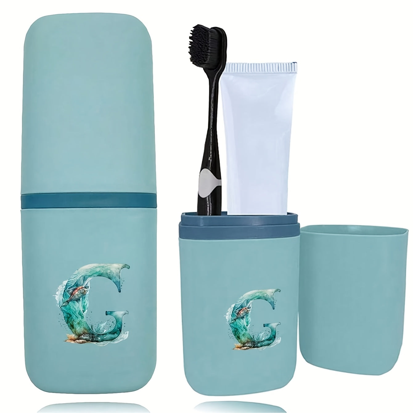 Tish cho'tkasi tutqichlari to'plami hammom aksessuarlari sayohat uchun suv o'tkazmaydigan saqlash qutisi