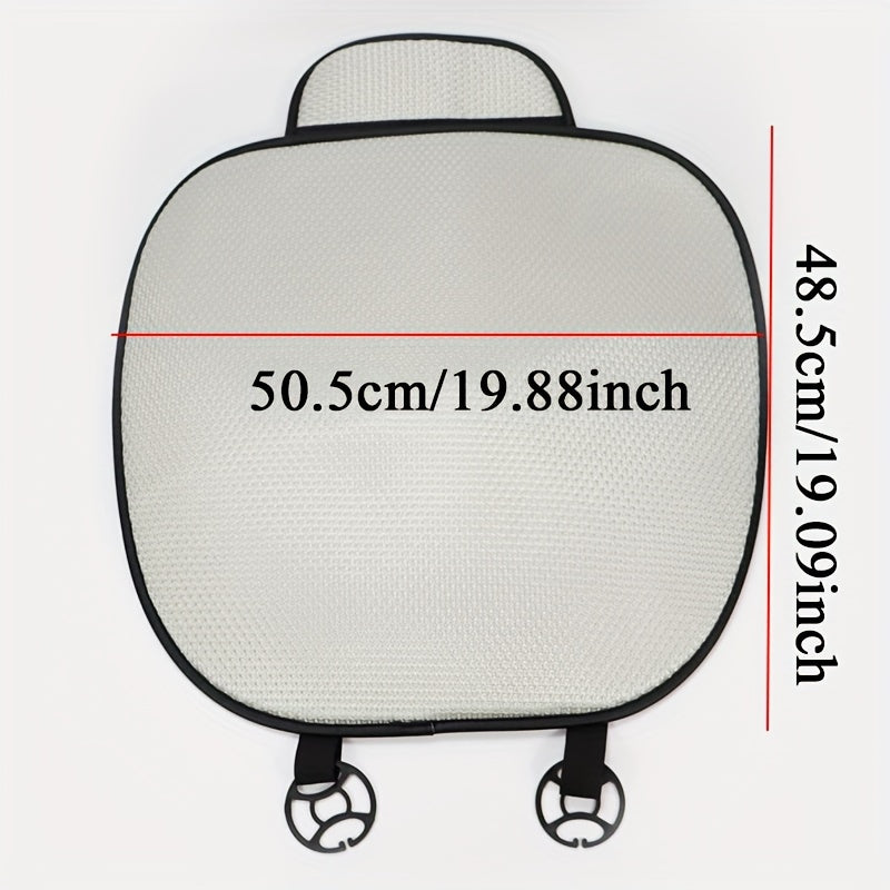 Car Seat Cover Breathable Durable Polyester Gray Black Wear-Resistant Protection