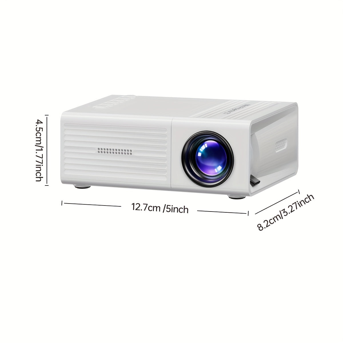 1080P Portable Projector with USB and Remote Control for Smartphones Laptops and TV Sticks