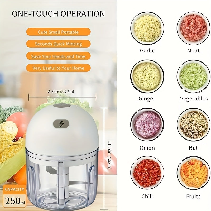 Wireless Mini Food Blender USB Rechargeable 500mAh 1000rpm Compact Mixing