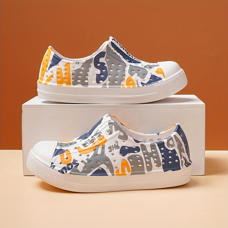 Zapatillas de dibujos animados para niños para niños y niñas, sandalias ligeras antideslizantes para verano, slip-on