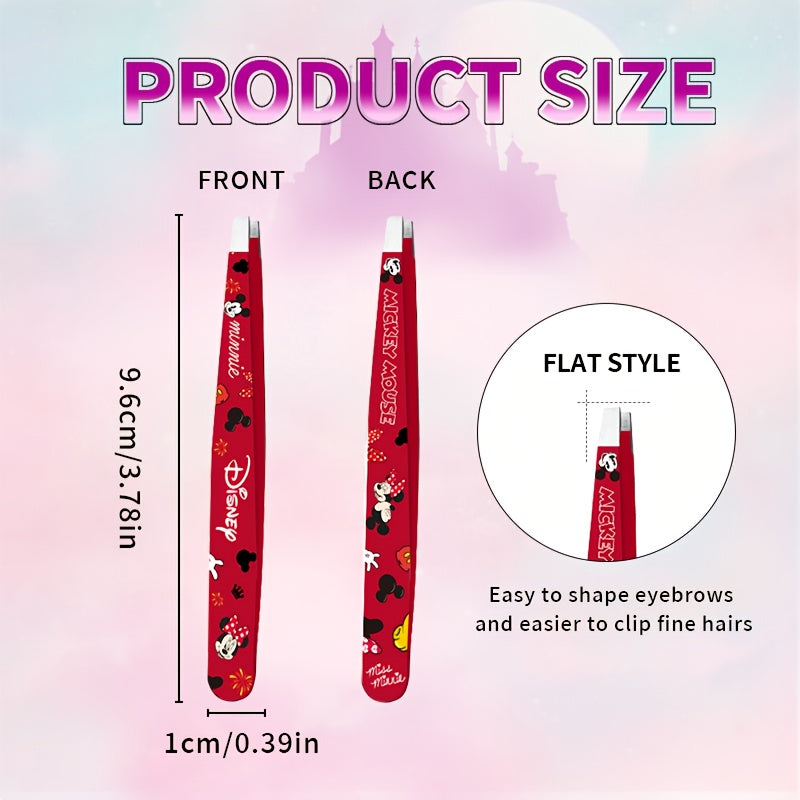 Unisex Stainless Steel Eyebrow Tweezers for Shaping and Facial Hair Removal