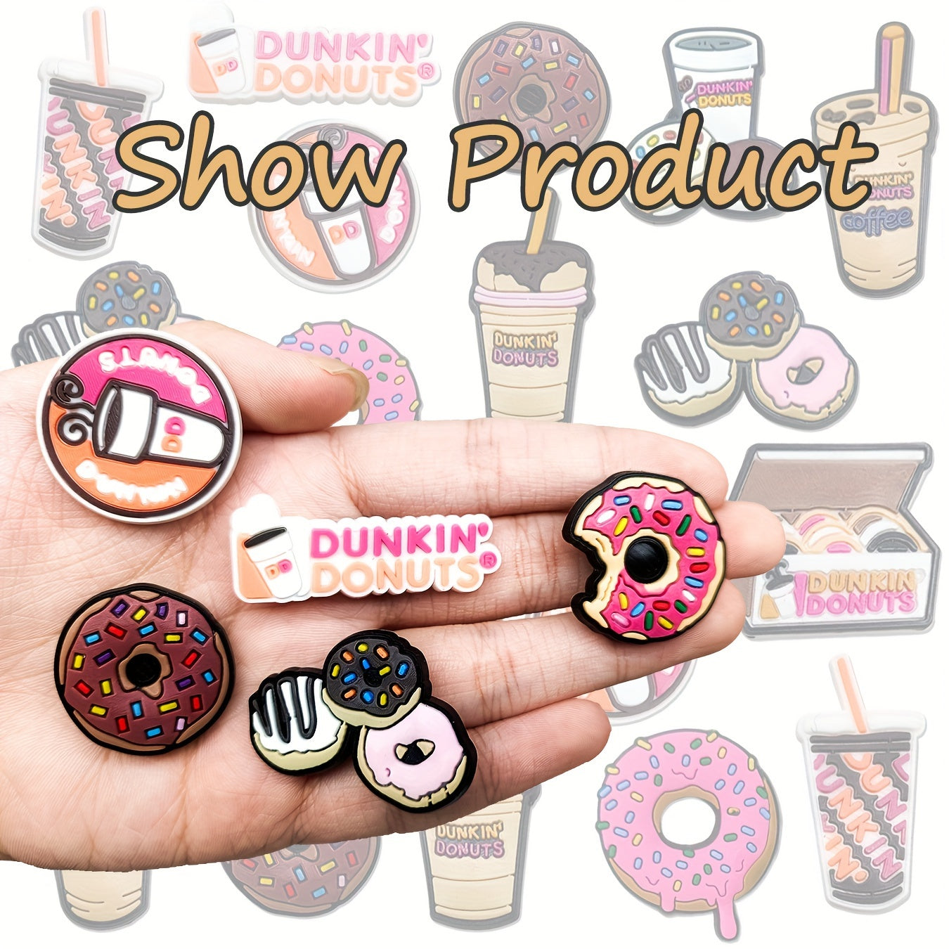 Unisex PVC Shoe Clips Set 11-22 Pcs Fashion Durable Shoe Accessories