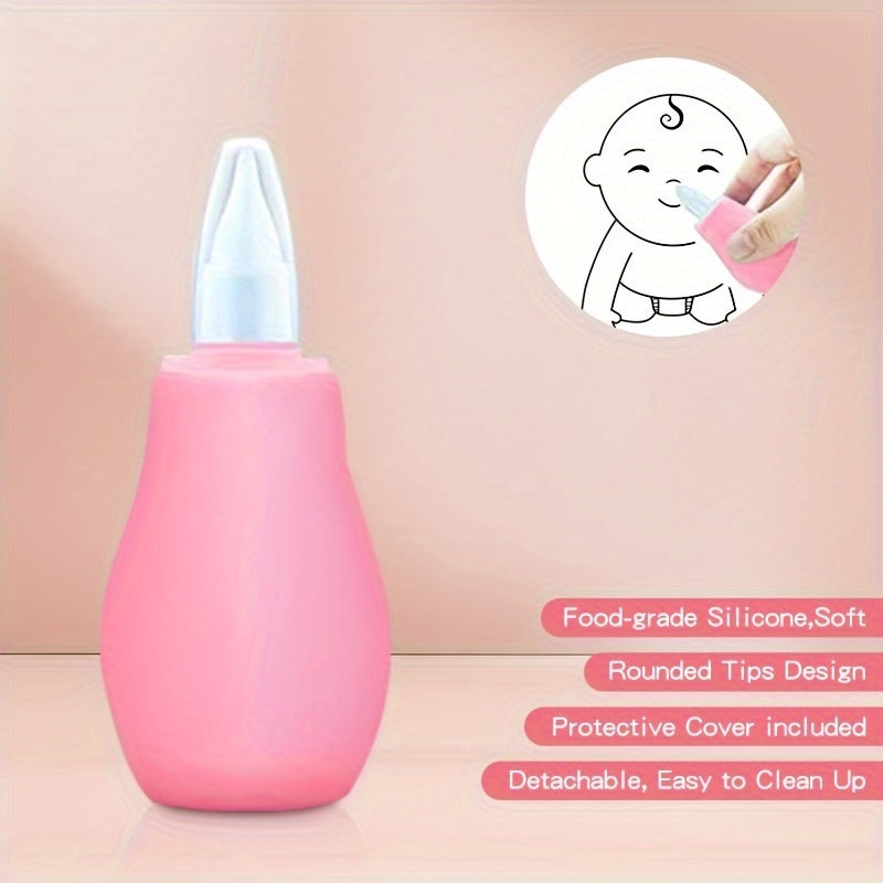 8-Piece Medical Care and Beauty Kit for Children Pink Blue Safety Nose and Tongue Cleaners