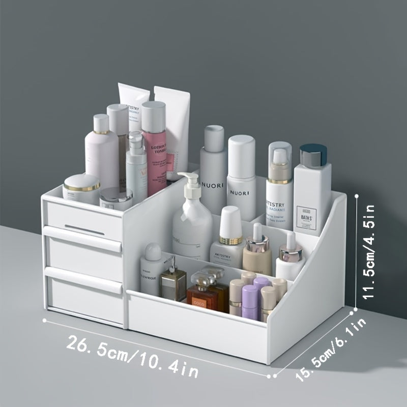 Plastic Cosmetic Drawer Organizer for Lipstick and Skincare No Electricity Needed Storage Box