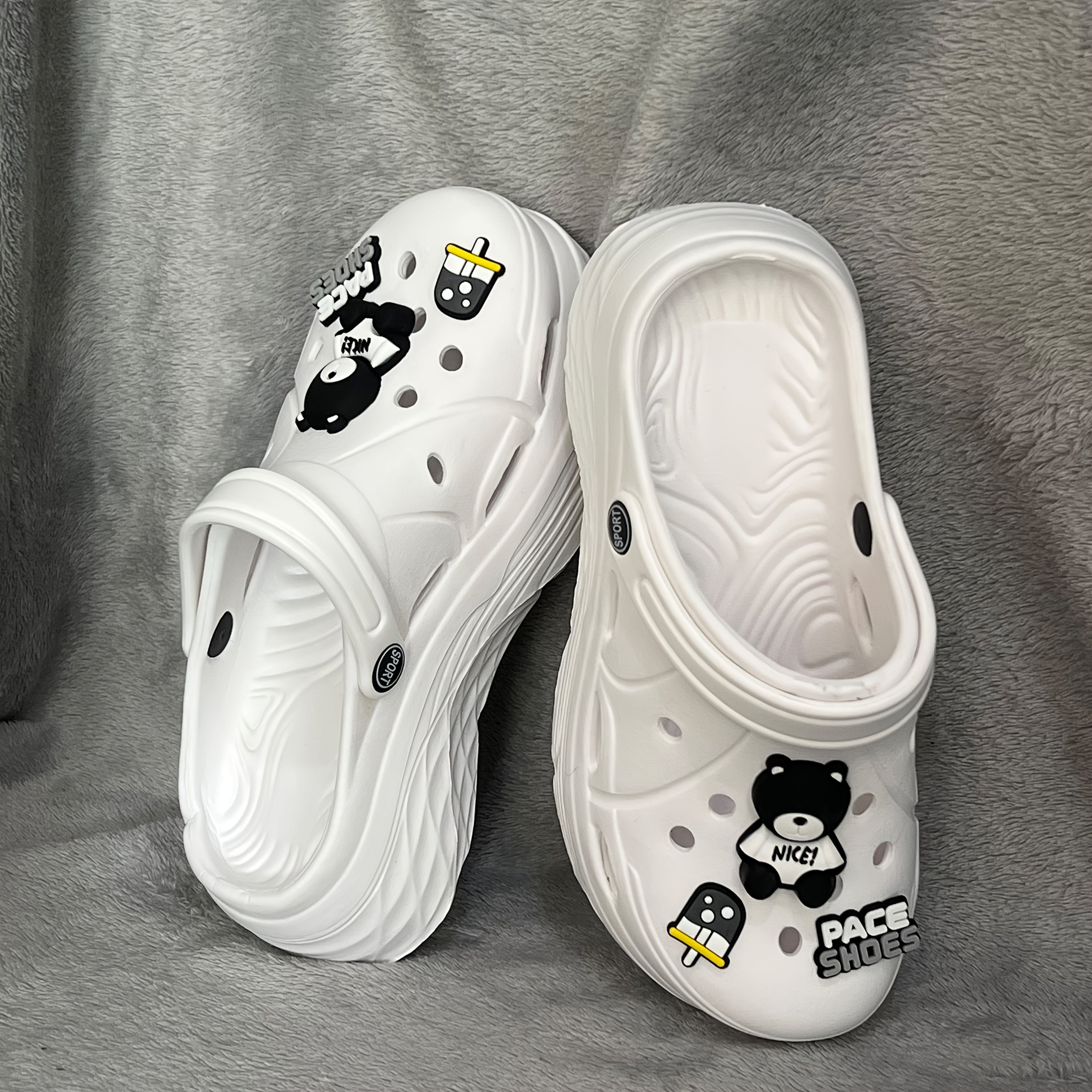 Women's Non-Slip EVA Platform Clogs Slip-On Indoor Outdoor House Shoes