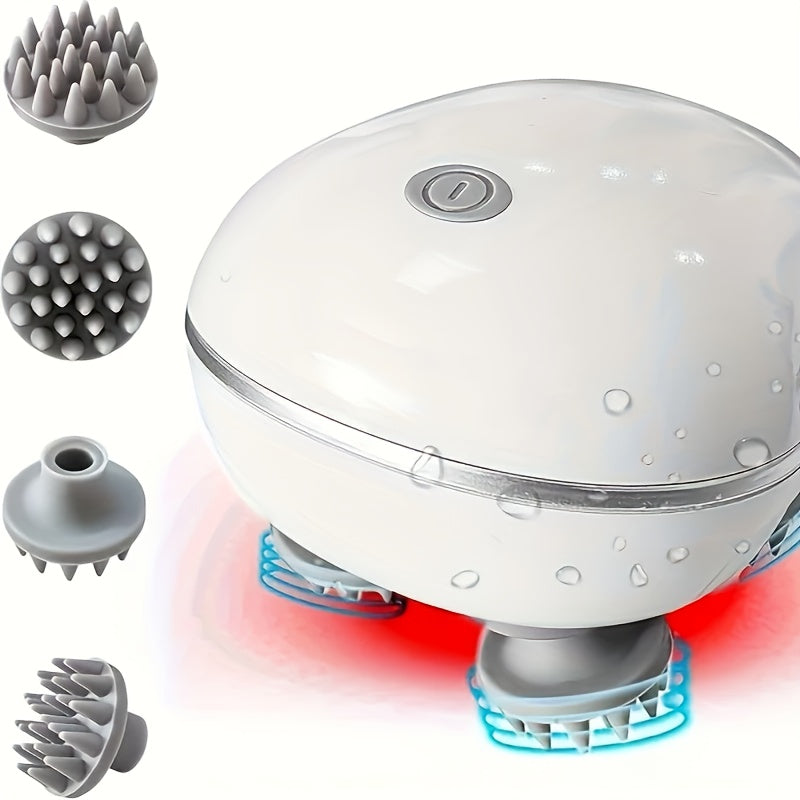 USB orqali zaryadlanadigan elektr bosh massajeri, to'liq tana bo'shashishi uchun 8 tentakl bilan, bosh, bo'yin, qo'llar va oyoqlar uchun ajoyib bayram sovg'asi. Yangi hidli plastikdan tayyorlangan va 500mAh.