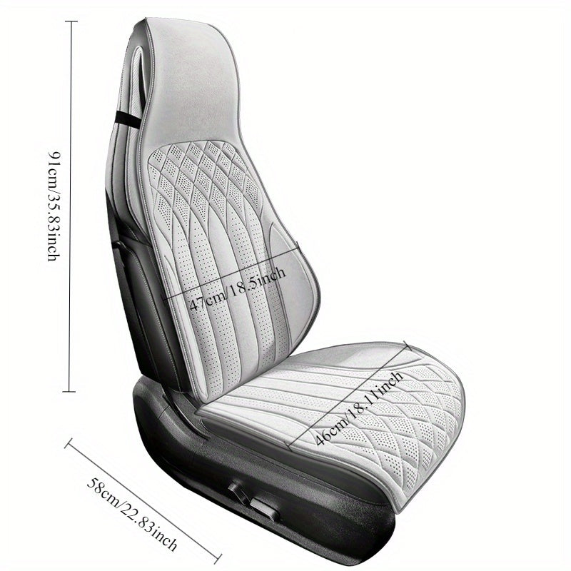 Breathable Quilted Car Seat Cover for SUVs Trucks Sedans Non-Slip Durable