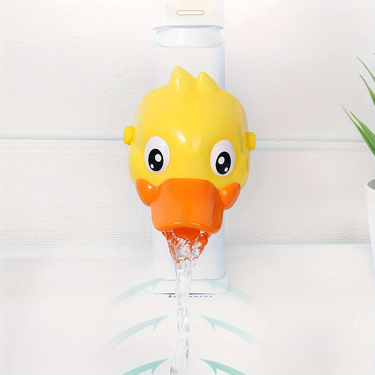 Kids Faucet Extender BPA-Free Splash-Proof Blue and Yellow