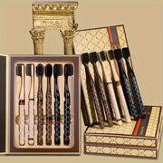 6-Pack Soft Bristle Toothbrush Set for Adults Travel and Home Oral Care