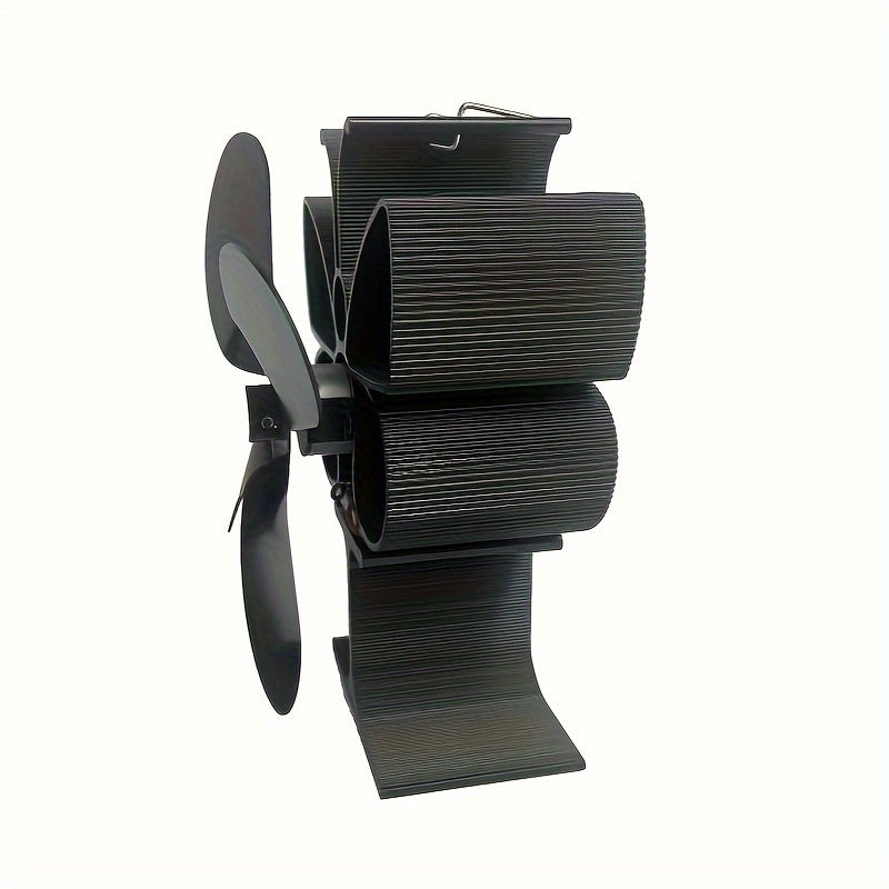 2023 Thermal Power Fireplace Fan 4-Blade Self-Starting High-Temperature Resistant