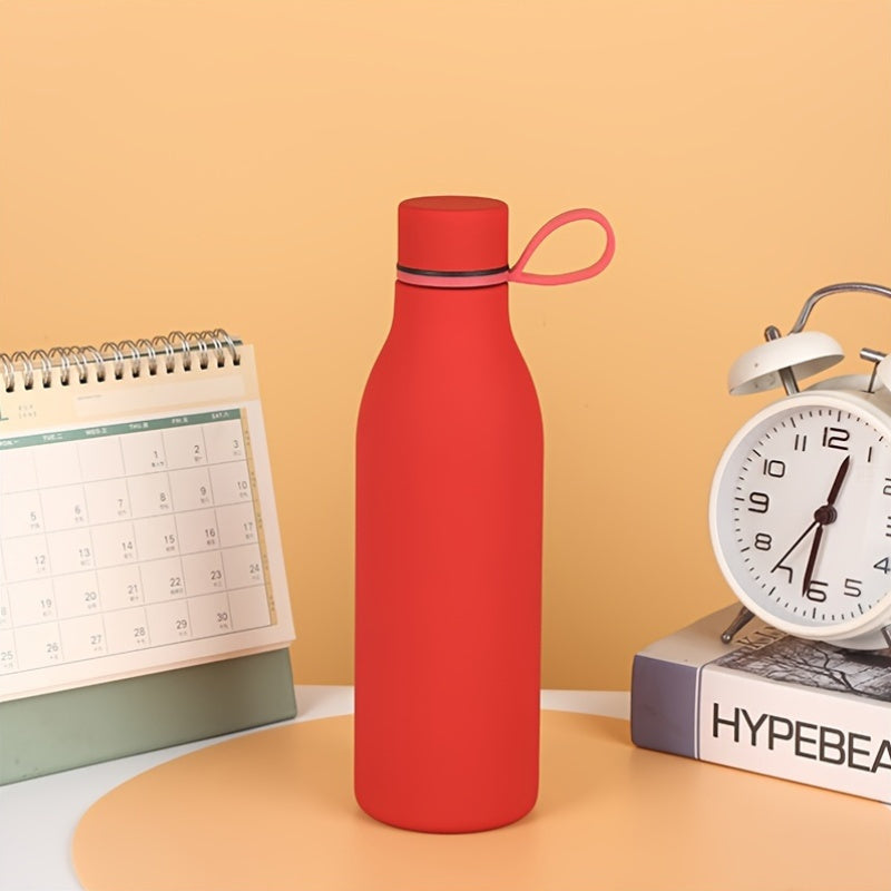 Stainless Steel Vacuum Insulated Water Bottle 500ml Leak-Proof with Handle for Outdoor Activities