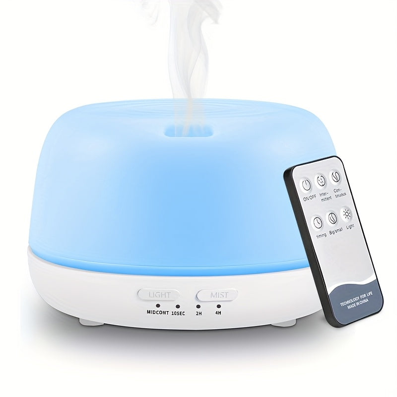 Ultrasonic Essential Oil Diffuser 300ml with Color Light Remote Control