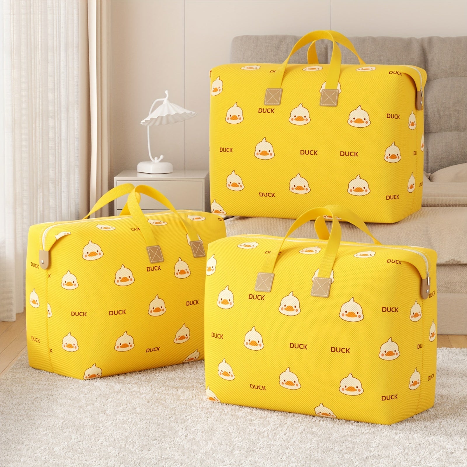 Милая сумка для хранения одеял с узором - большая вместительная сумка для упаковки при переезде для общежития, складная и домашняя сумка для одеял, одежды - идеальный подарок на Хэллоуин или Рождество