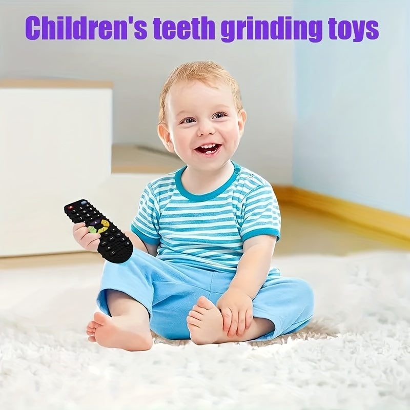 Baby Teether Silicone Remote Control Shape Educational Toddler Toy Safe for Ages 0-3