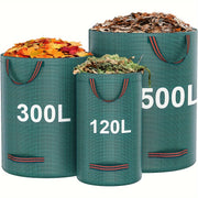 Heavy Duty Garden Waste Bag 120L 300L 500L Water Resistant PP Handles Yard Leaf Grass Collection