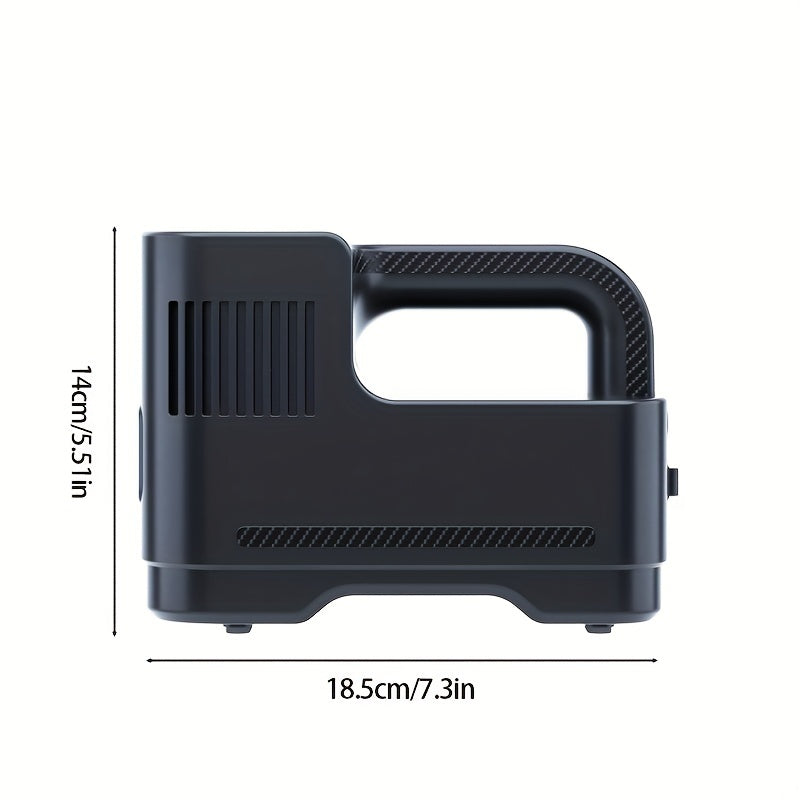 Digital Tire Inflator for Cars and Motorcycles with LED Lights and Car Plug
