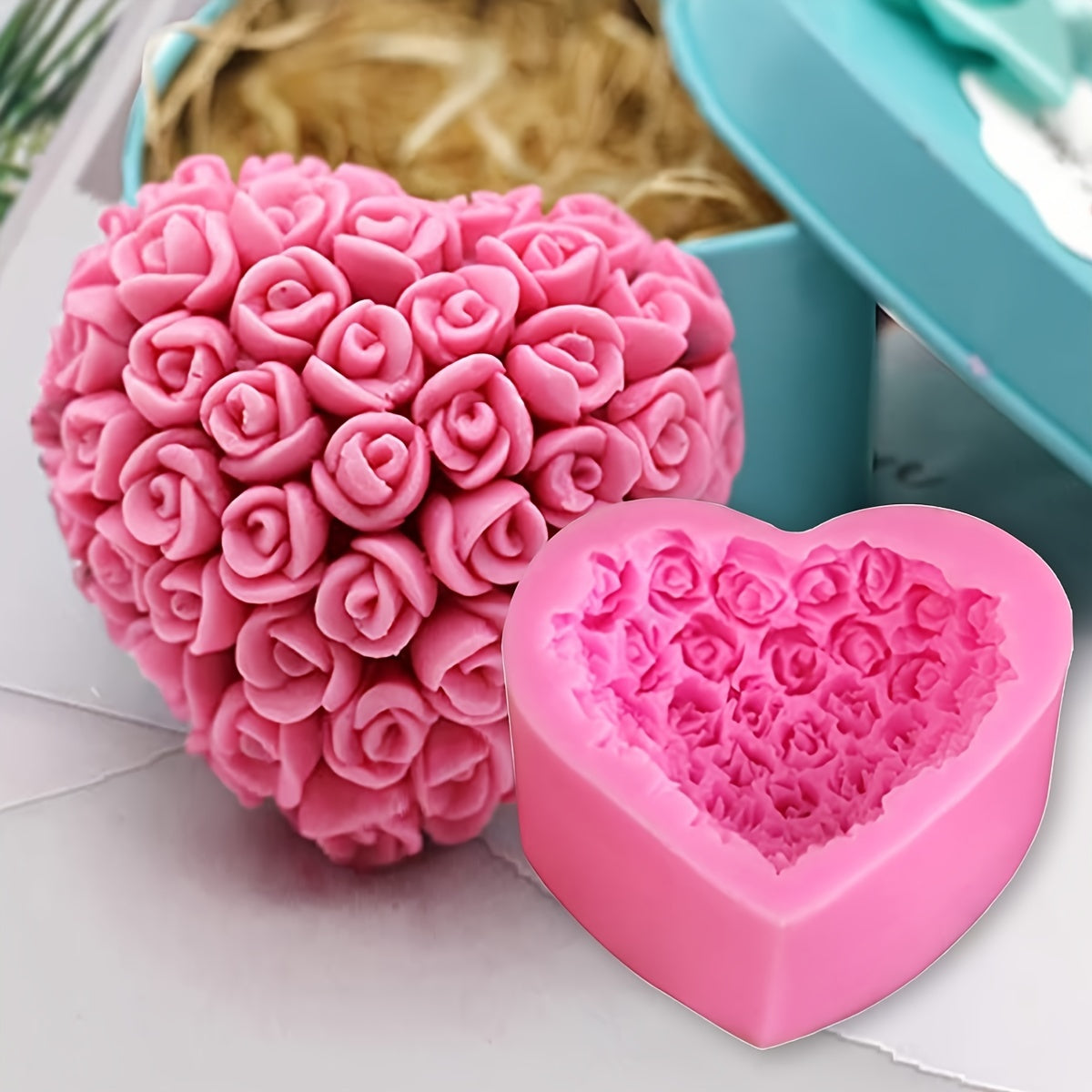 Rose Flower Silicone Mold for Cake Decorating and Ice Cream Making