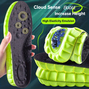 Unisex 4D Cloud Sport Insoles Air Cushion Shock Absorption Breathable